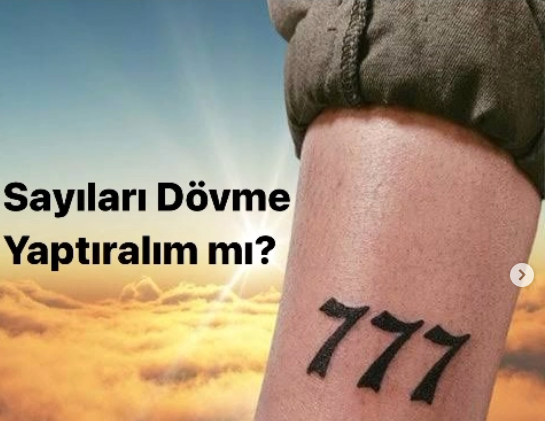 Sayıları dövme yaptıralım mı?