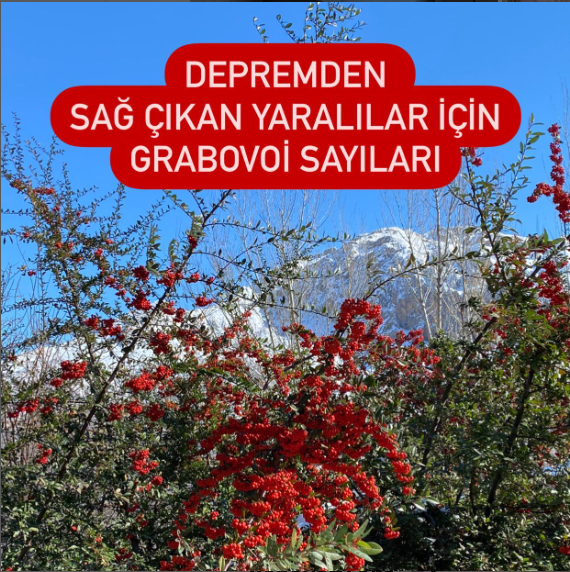 DEPREMDEN SAĞ ÇIKAN YARALILAR İÇİN GRABOVOİ SAYILARI