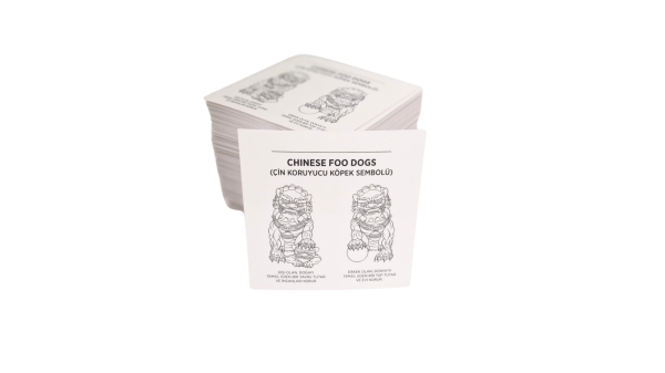 CHINESE FOO DOGS 10*10 CM STICKER